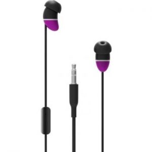 Allocacoc earBeans Bass AUX; PURPLE with MIC