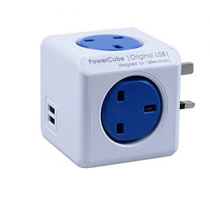 Allocacoc PowerCube Original USB UK; BLUE