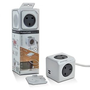 Allocacoc PowerCube Extended 3m Cable UK; GREY