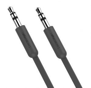 Allocacoc AUXcable Flat 3m cable; GREY