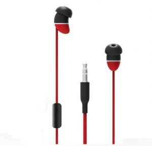 Allocacoc earBeans Bass AUX; RED with MIC