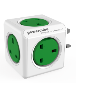 Allocacoc PowerCube Original USB UK; GREEN