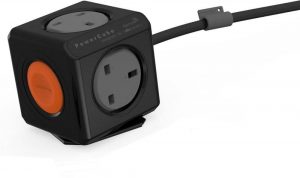 Allocacoc PowerCube Extended Remote SINGLE UK; BLACK