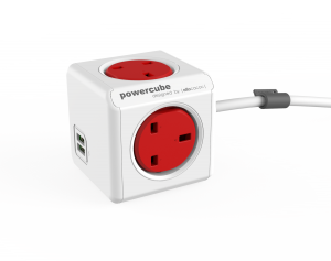 Allocacoc PowerCube Original USB UK; RED
