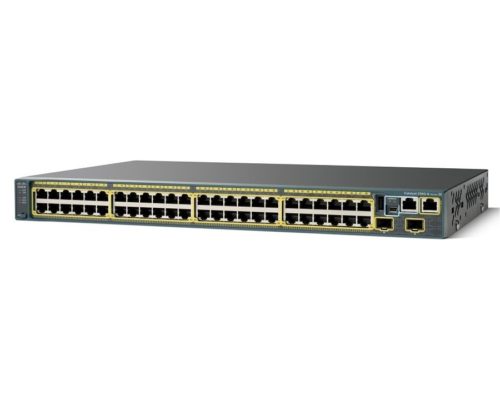 A Cisco Switch WS-C2960S of 48 ports in grey color in Bahrain by Nexcel Computer Solutions
