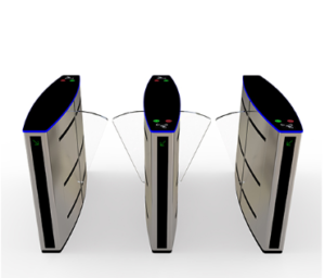 A strong body flap turnstile security barrier JDYZ24 solution in Bahrain