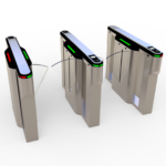 A flap turnstile security barrier JDYZ-27 in Bahrain for shopping malls security