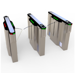A flap turnstile security barrier JDYZ-27 in Bahrain for shopping malls security