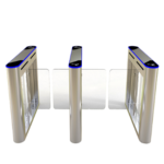 An optical swing security barrier JDBZ-25 solution for corporate offices and schools in Bahrain