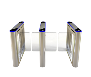 An optical swing security barrier JDBZ-25 solution for corporate offices and schools in Bahrain