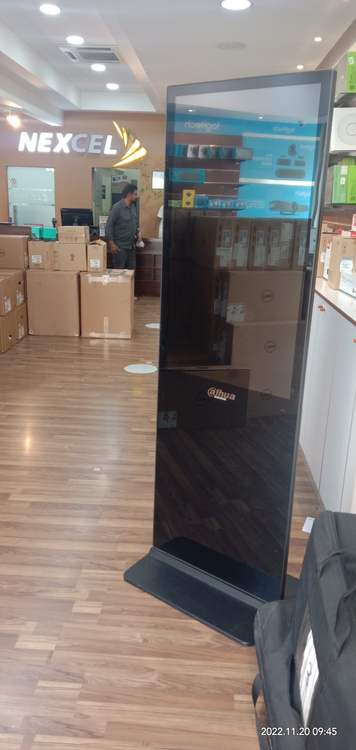 Display screen of DAHUA in Nexcel Computer showroom in Bahrain