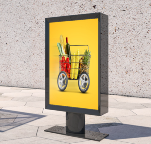 An outdoor screen display solution for advertising purposes in Bahrain from Nexcel Computer Solutions