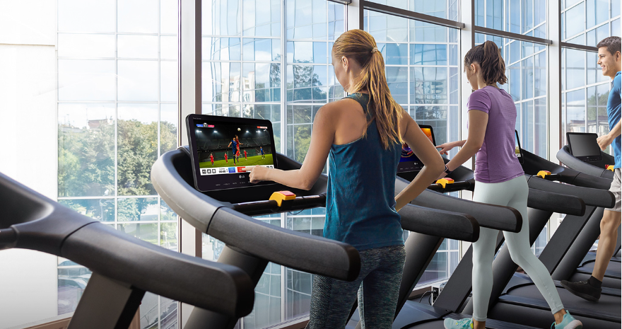 usage of LG smart touch screen display solution in Gym in Bahrain