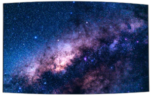 A LG's OLED signage screen display publicly in Bahrain