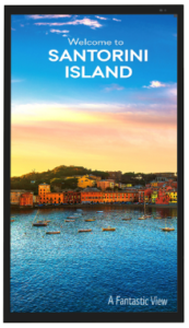 An outdoor commercial screen signage display solution of LG in Bahrain