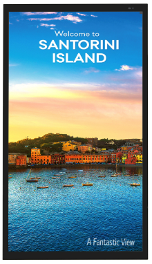 An outdoor commercial screen signage display solution of LG in Bahrain