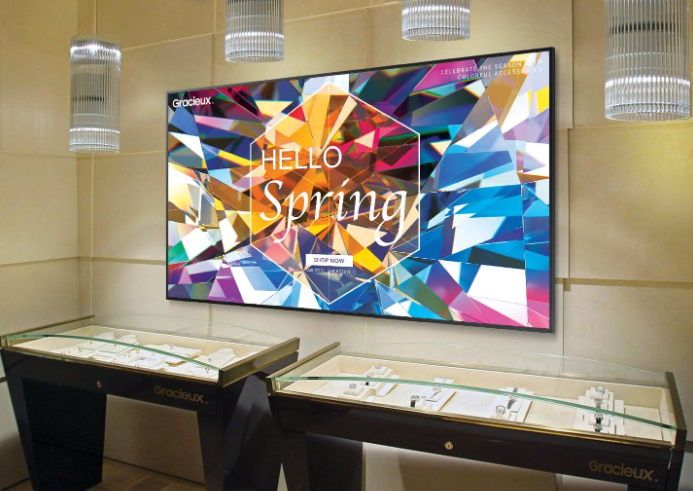 A commercial usage by retail shop to display information about products in Bahrain